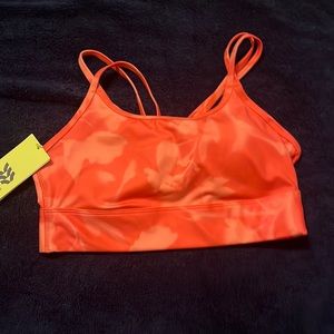 All in motion sports bra orange size small
